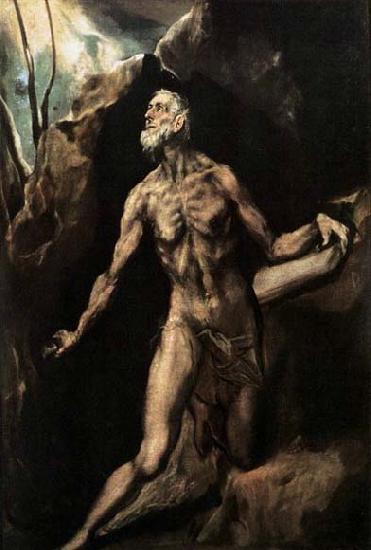 GRECO, El Saint Jerome Penitent oil painting image